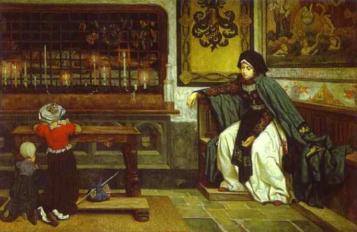 James Joseph Jacques Tissot Marguerite in Church